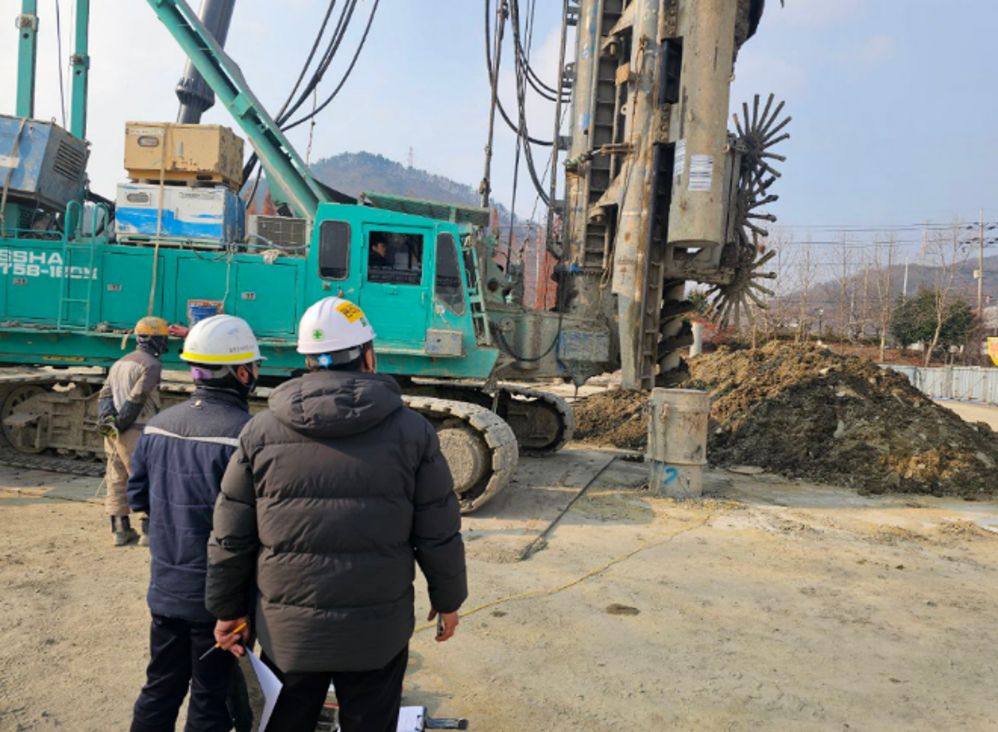 현장 상주 및 재하시험 관리 사진 5